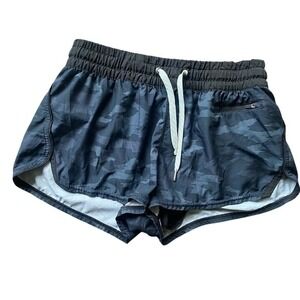 Vuori The Rise Above Shorts Camo Print Athletic Running Gym‎ Black Small